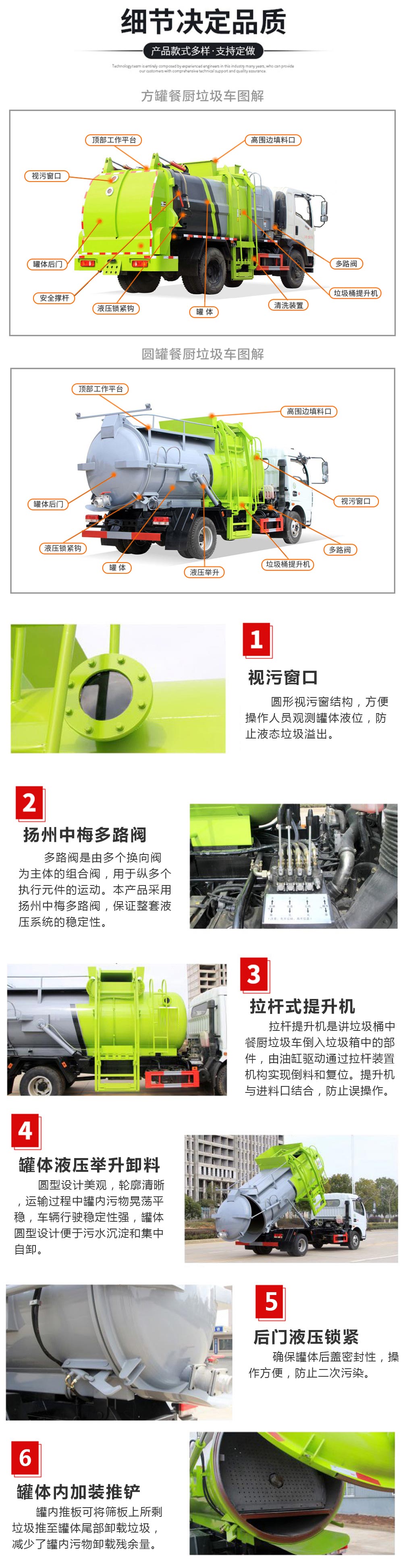 江鈴順達國六4.5方餐廚垃圾車(chē)